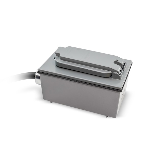 Duplex G.F.C.I. Metal Industrial Receptacle - 15 Amps